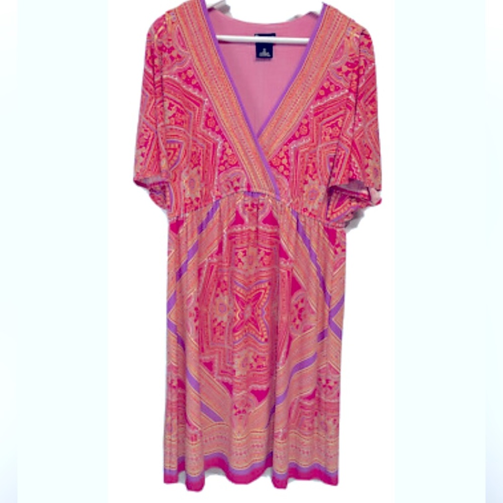 Beautiful Plus Women pink spring dress, size 18 used $10.00